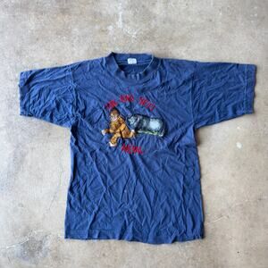 VINTAGE 80S FUNNY YAK AND YETI NEPAL CROPPED FEMME BABY TEE FITS WOMENS MEDIUM